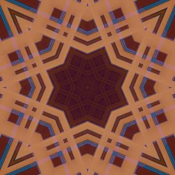 Star seamless pattern. Line pattern.  Kaleidoscopic background Foto stock