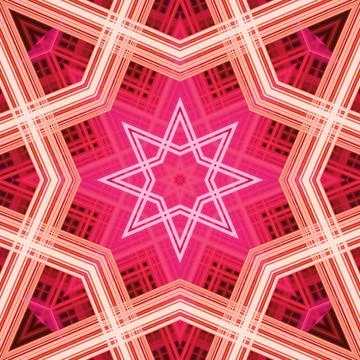 Star seamless pattern. Line pattern.  Kaleidoscopic background Stock Photos