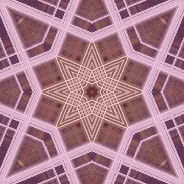Star seamless pattern. Line pattern.  Kaleidoscopic background Stock Photos
