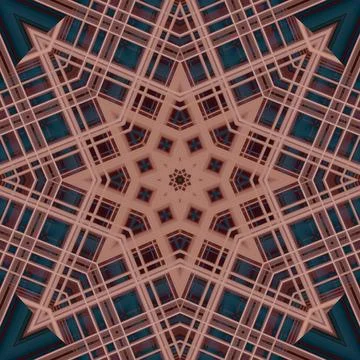 Star seamless pattern. Line pattern.  Kaleidoscopic background Stock Photos