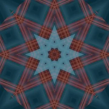 Star seamless pattern. Line pattern.  Kaleidoscopic background 스톡 사진