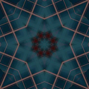 Star seamless pattern. Line pattern.  Kaleidoscopic background 스톡 사진