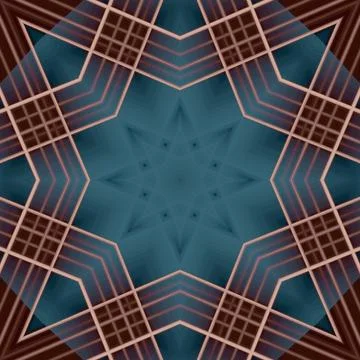 Star seamless pattern. Line pattern.  Kaleidoscopic background Foto stock