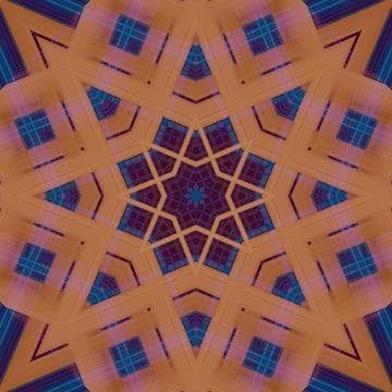 Star seamless pattern. Line pattern.  Kaleidoscopic background 写真素材