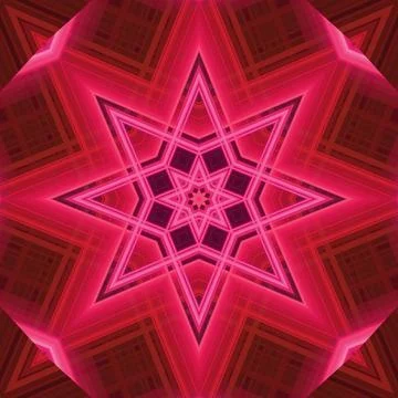 Star seamless pattern. Line pattern.  Kaleidoscopic background Foto stock
