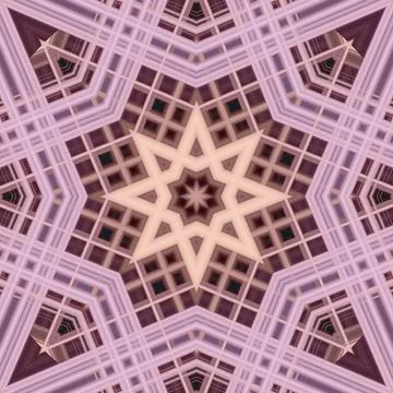Star seamless pattern. Line pattern.  Kaleidoscopic background 写真素材