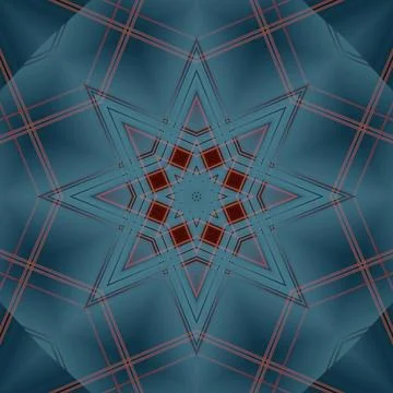 Star seamless pattern. Line pattern.  Kaleidoscopic background 写真素材