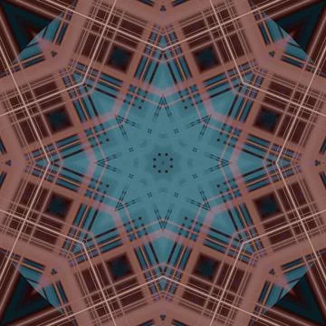 Star seamless pattern. Line pattern.  Kaleidoscopic background Foto stock