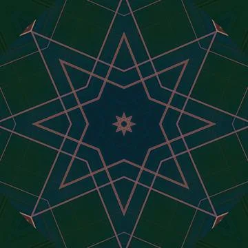 Star seamless pattern. Line pattern.  Kaleidoscopic background Foto stock