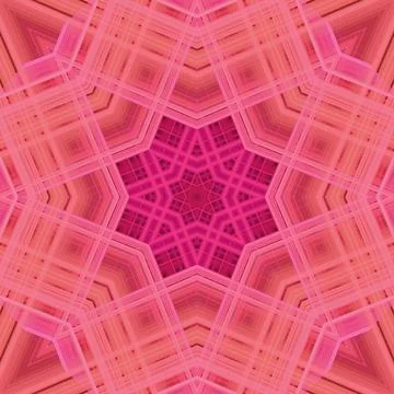 Star seamless pattern. Line pattern.  Kaleidoscopic background Foto stock