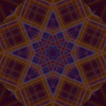 Star seamless pattern. Line pattern.  Kaleidoscopic background Foto stock