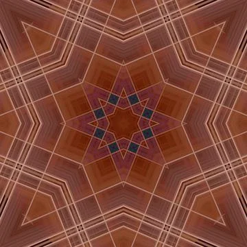 Star seamless pattern. Line pattern.  Kaleidoscopic background Foto stock
