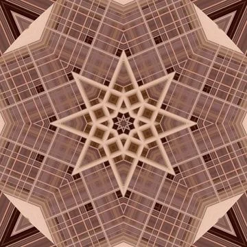 Star seamless pattern. Line pattern.  Kaleidoscopic background Stock Photos