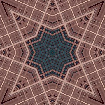 Star seamless pattern. Line pattern.  Kaleidoscopic background 写真素材