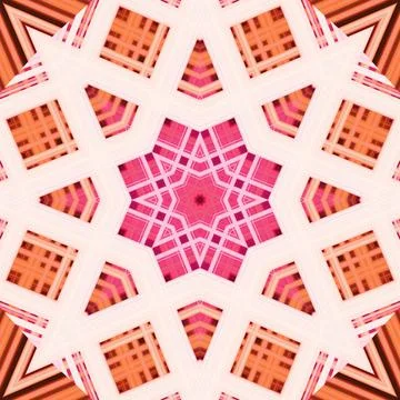 Star seamless pattern. Line pattern.  Kaleidoscopic background Stock Photos