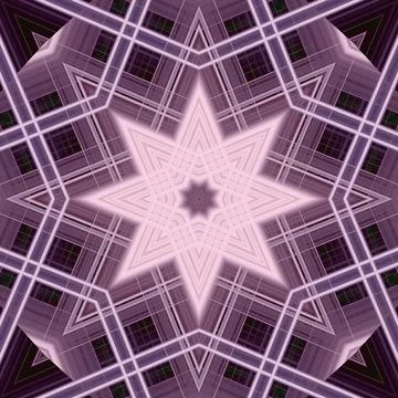 Star seamless pattern. Line pattern.  Kaleidoscopic background Stock Photos