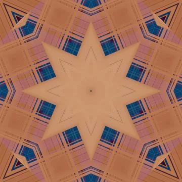 Star seamless pattern. Line pattern.  Kaleidoscopic background 写真素材