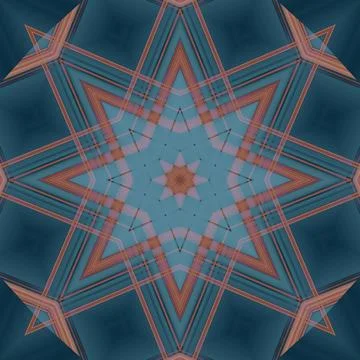 Star seamless pattern. Line pattern.  Kaleidoscopic background Foto stock