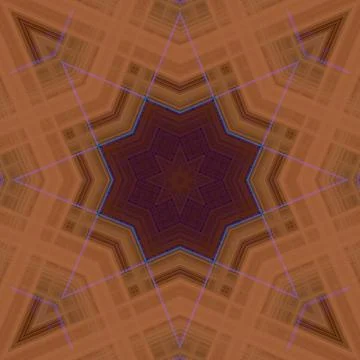 Star seamless pattern. Line pattern.  Kaleidoscopic background Foto stock