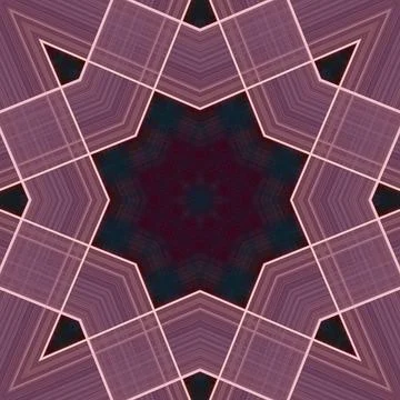 Star seamless pattern. Line pattern.  Kaleidoscopic background Foto stock