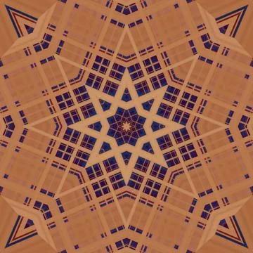Star seamless pattern. Line pattern.  Kaleidoscopic background 스톡 사진