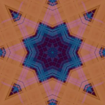 Star seamless pattern. Line pattern.  Kaleidoscopic background Foto stock