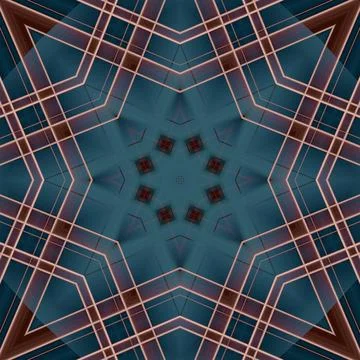 Star seamless pattern. Line pattern.  Kaleidoscopic background Stock Photos