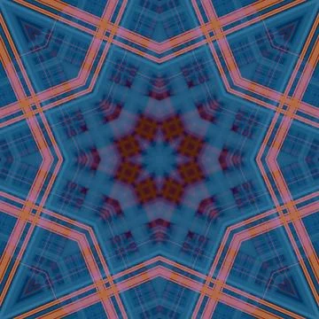 Star seamless pattern. Line pattern.  Kaleidoscopic background Stock Photos