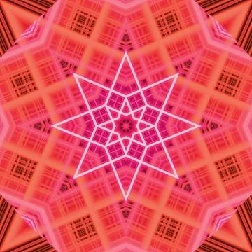 Star seamless pattern. Line pattern.  Kaleidoscopic background Foto stock