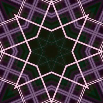 Star seamless pattern. Line pattern.  Kaleidoscopic background Stock Photos