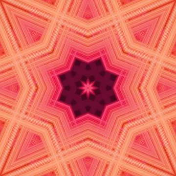 Star seamless pattern. Line pattern.  Kaleidoscopic background 写真素材