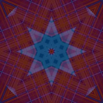 Star seamless pattern. Line pattern.  Kaleidoscopic background 写真素材