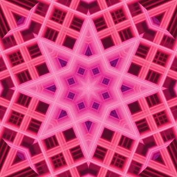 Star seamless pattern. Line pattern.  Kaleidoscopic background Foto stock