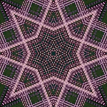 Star seamless pattern. Line pattern.  Kaleidoscopic background Foto stock