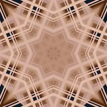 Star seamless pattern. Line pattern.  Kaleidoscopic background Foto stock