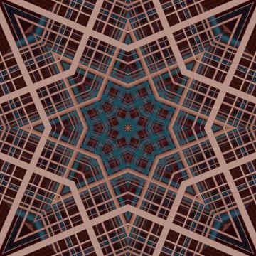 Star seamless pattern. Line pattern.  Kaleidoscopic background Stock Photos