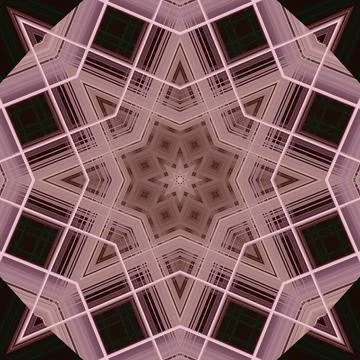 Star seamless pattern. Line pattern.  Kaleidoscopic background 스톡 사진