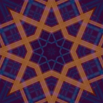 Star seamless pattern. Line pattern.  Kaleidoscopic background Foto stock