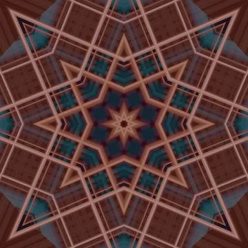 Star seamless pattern. Line pattern.  Kaleidoscopic background Foto stock