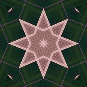 Star seamless pattern. Line pattern.  Kaleidoscopic background 写真素材