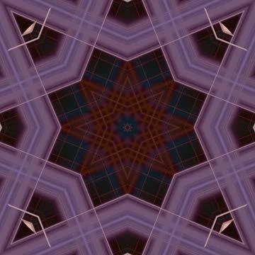 Star seamless pattern. Line pattern.  Kaleidoscopic background Foto stock