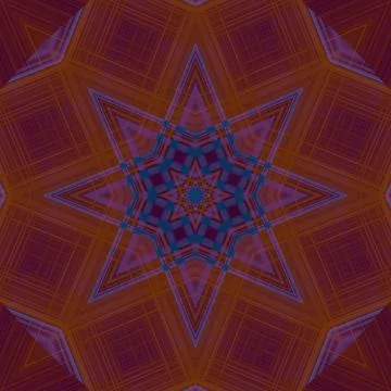 Star seamless pattern. Line pattern.  Kaleidoscopic background 스톡 사진