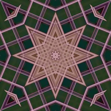 Star seamless pattern. Line pattern.  Kaleidoscopic background Stock Photos