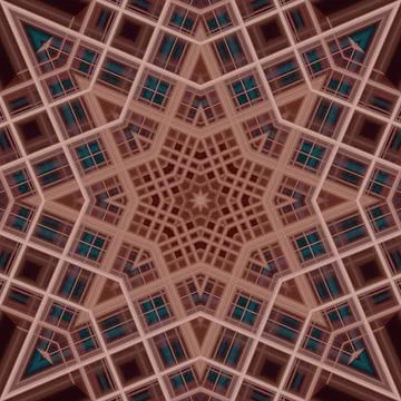 Star seamless pattern. Line pattern.  Kaleidoscopic background Stock Photos