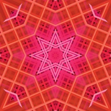 Star seamless pattern. Line pattern.  Kaleidoscopic background 스톡 사진