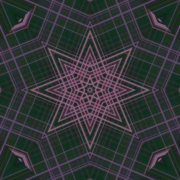 Star seamless pattern. Line pattern.  Kaleidoscopic background Foto stock