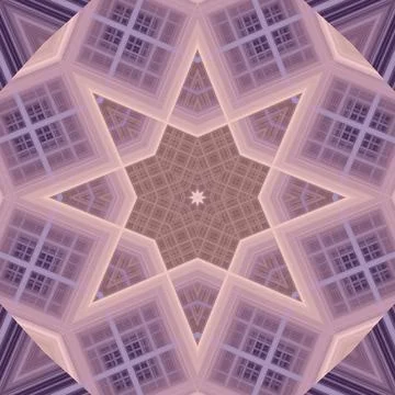 Star seamless pattern. Line pattern.  Kaleidoscopic background Foto stock