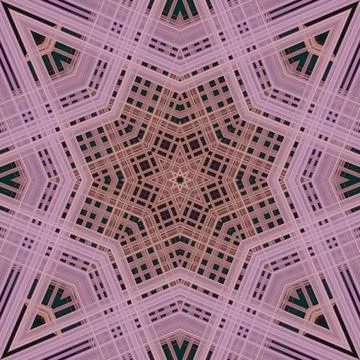 Star seamless pattern. Line pattern.  Kaleidoscopic background Foto stock