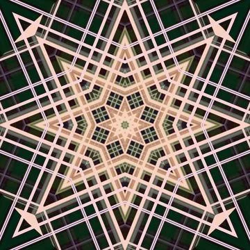 Star seamless pattern. Line pattern.  Kaleidoscopic background 写真素材