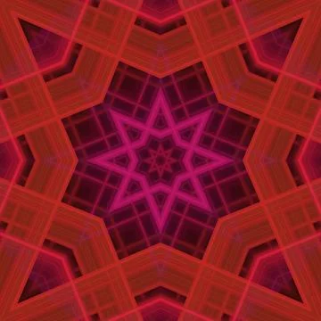 Star seamless pattern. Line pattern.  Kaleidoscopic background Stock Photos